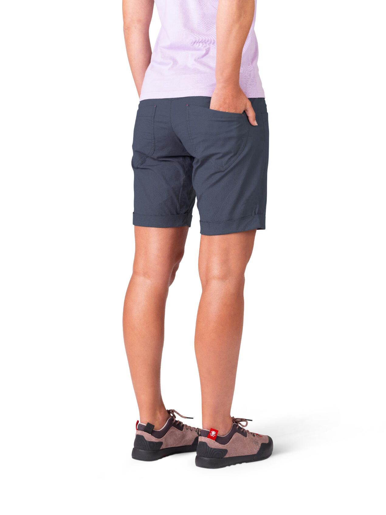 Calções desportivos de algodão leve RAFIKI azul escuro para mulher 4/7