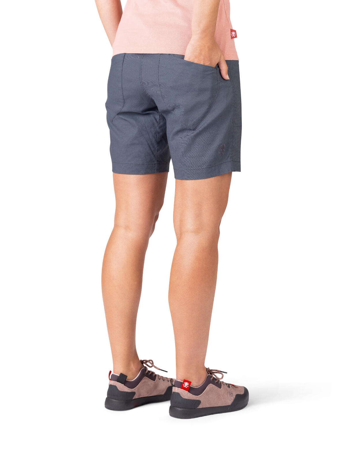 Calções de alpinismo de linho-algodão elástico RAFIKI azul para mulher 4/7