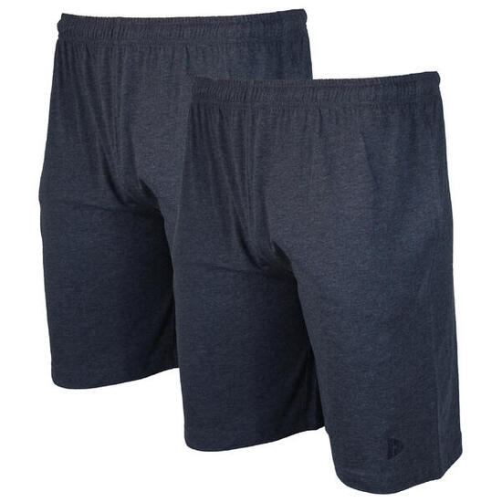 Lot de 2 shorts de jogging slim pour homme, 100 % coton