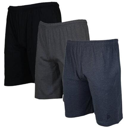 Lot de 3 shorts de jogging slim pour homme, 100 % coton