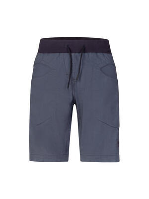Damesklimshort rafiki blauw, lichtgewicht stretch linnen-katoen