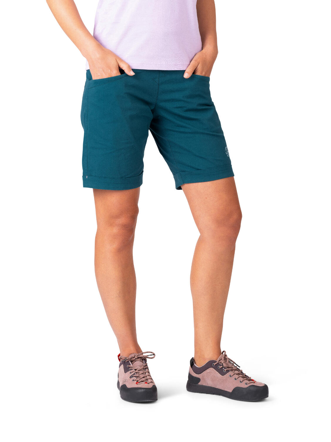 Calções desportivos de algodão leve para mulher RAFIKI azul 3/7
