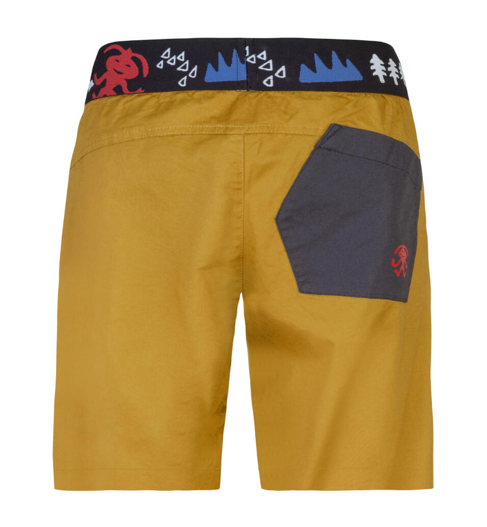 Pantaloni leggeri da bambino in cotone outdoor RAFIKI giallo 2/2