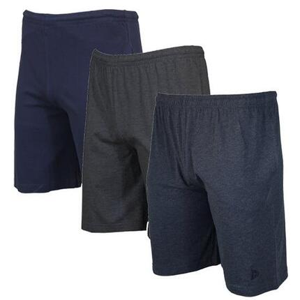 Lot de 3 shorts de jogging slim pour homme, 100 % coton