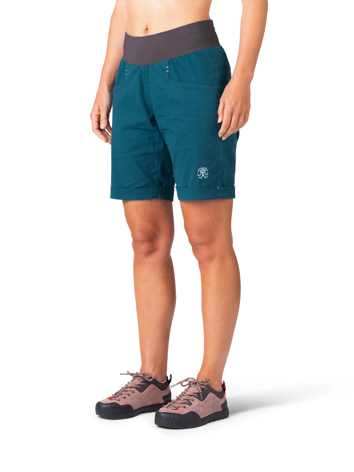 Calções desportivos de algodão leve para mulher RAFIKI azul 7/7