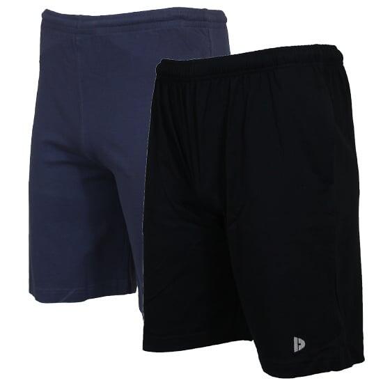 Lot de 2 shorts de jogging slim pour homme, 100 % coton
