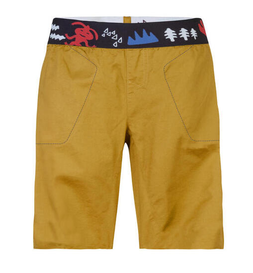 Pantaloni leggeri da bambino in cotone outdoor RAFIKI giallo