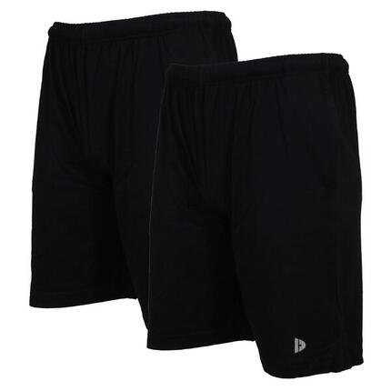 Lot de 2 shorts de jogging slim pour homme, 100 % coton