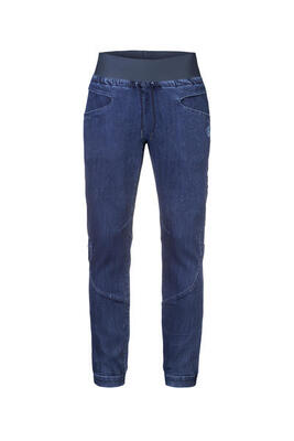 Damesschoenen casual klimspijkerbroek met elastische taille rafiki donkerblauw