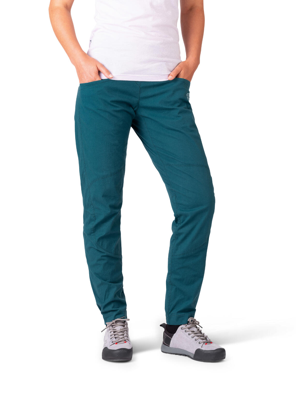Pantalones de escalada ligeros de algodón para mujer RAFIKI azul 3/7