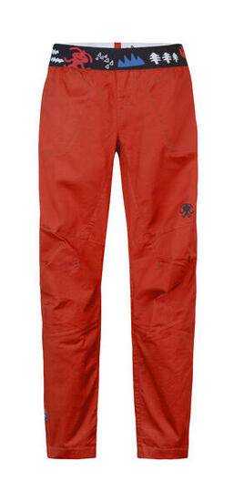 Pantaloni leggeri da bambino in cotone outdoor RAFIKI rosso