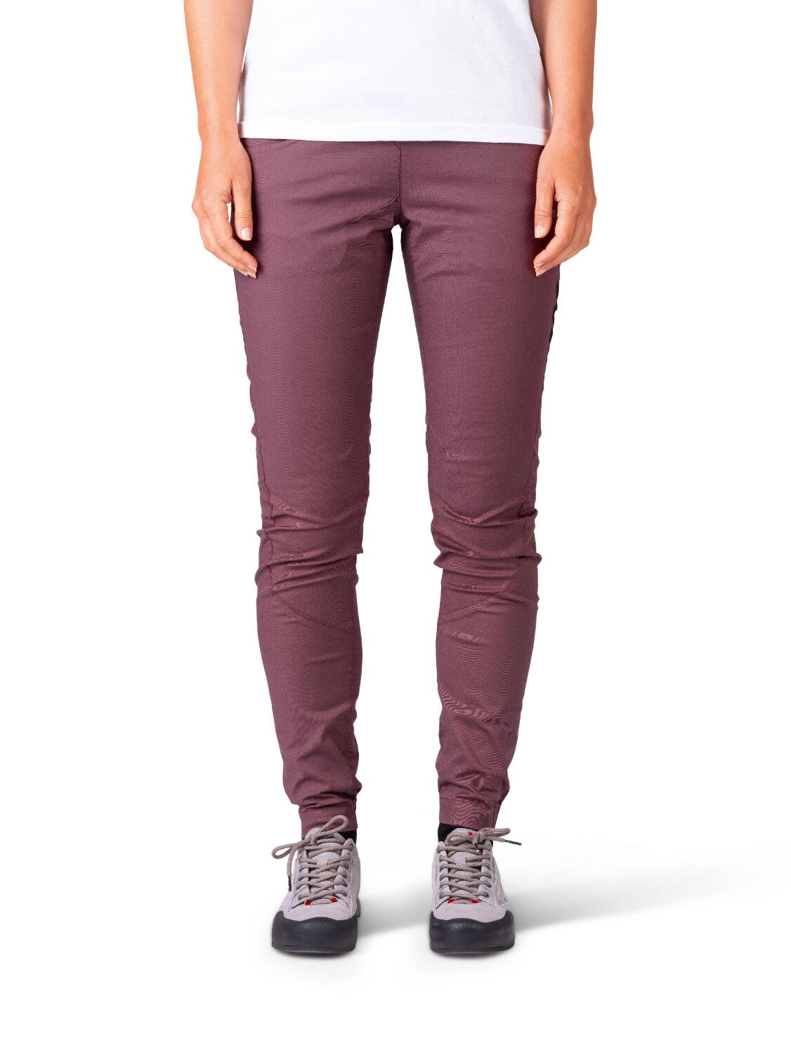 Pantalón de escalada transpirable para mujer con cintura ajustable RAFIKI morado 4/6