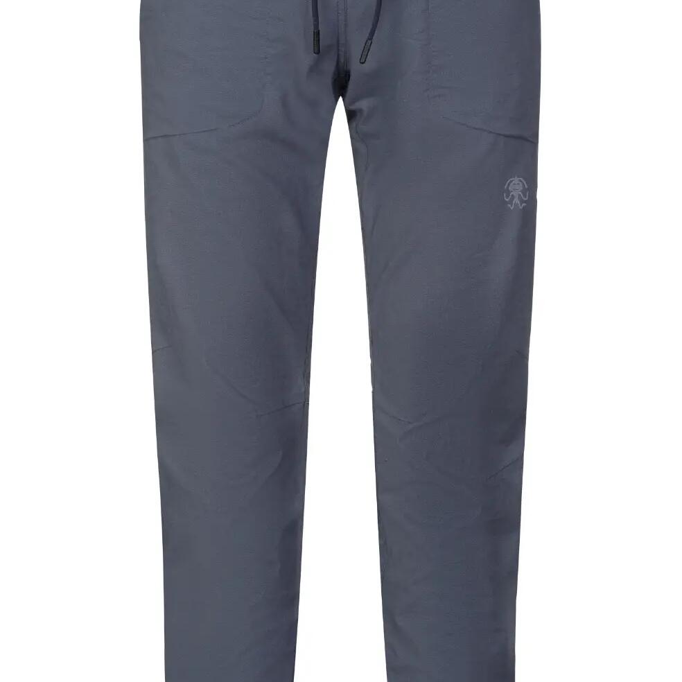 Women's linen trousers ideal for climbing and everyday wear RAFIKI blue