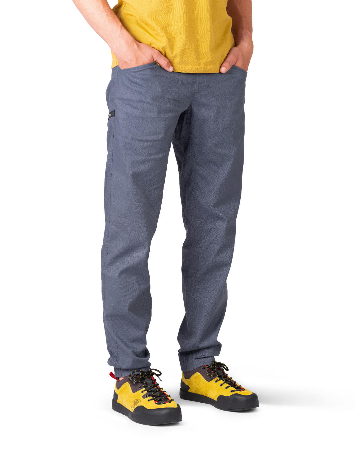 Herren Leinenhose für den Sommer beim Klettern und im Alltag RAFIKI blau 3/7
