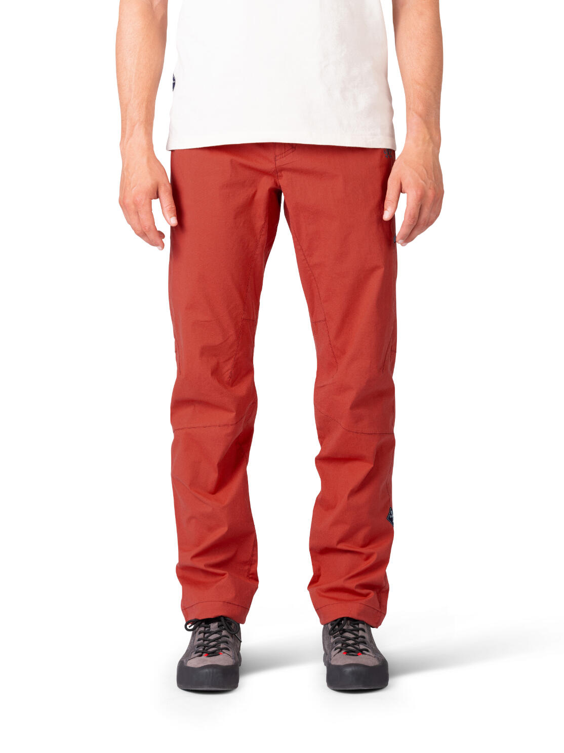 Herren-Kletterhose aus ultraleichter Baumwolle RAFIKI rot 5/7