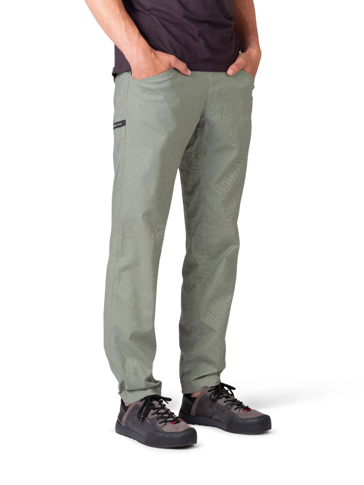 Herren-Leinenhose für den Sommer zum Klettern und für den Alltag RAFIKI grün 3/7