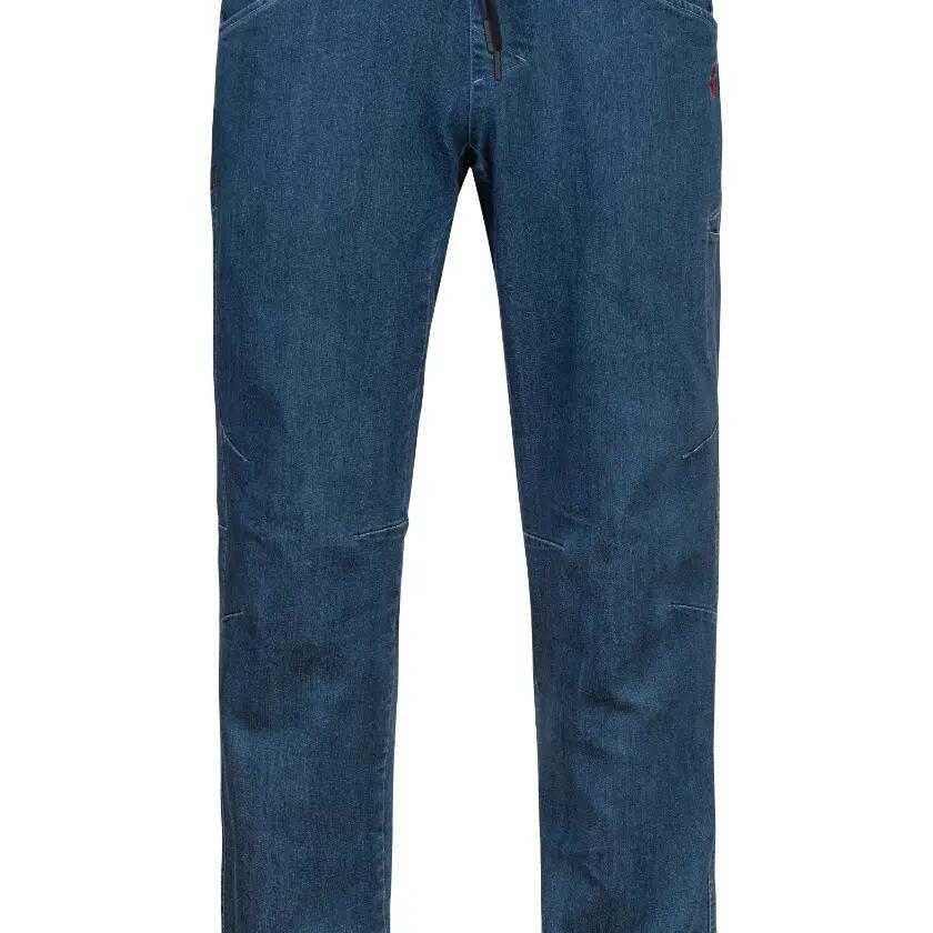 Men's denim climbing jeans with adjustable elastic waistband RAFIKI dark blue