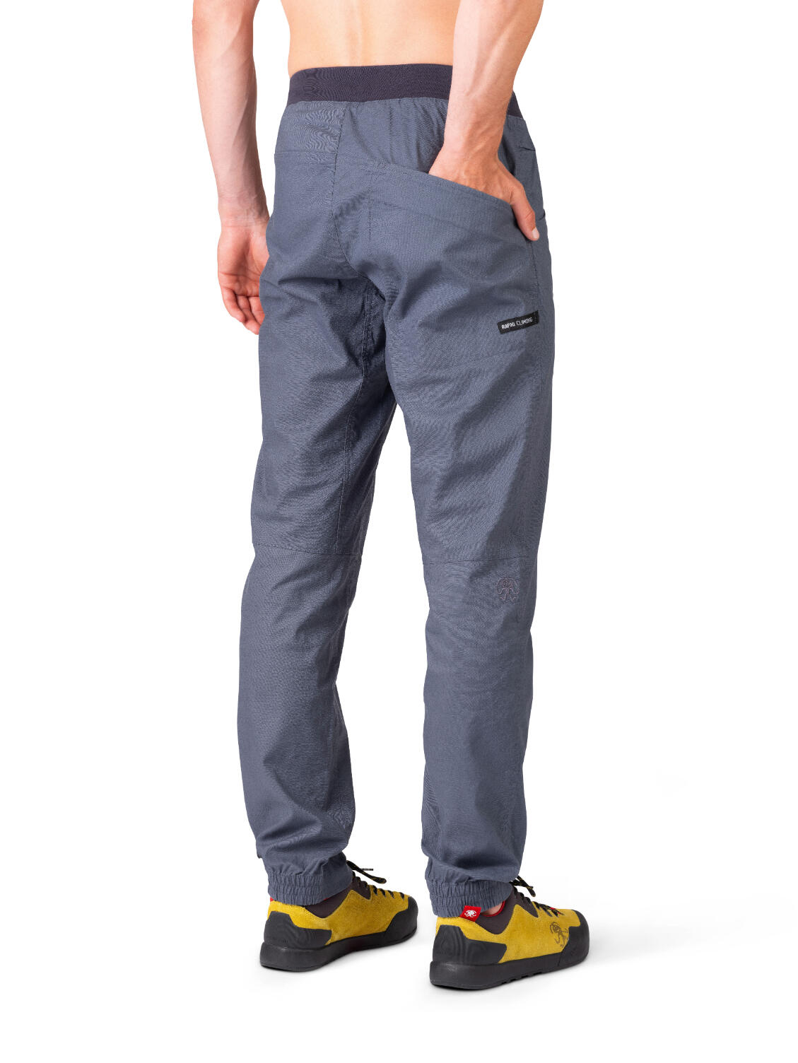Herren Leinenhose für den Sommer beim Klettern und im Alltag RAFIKI blau 4/7