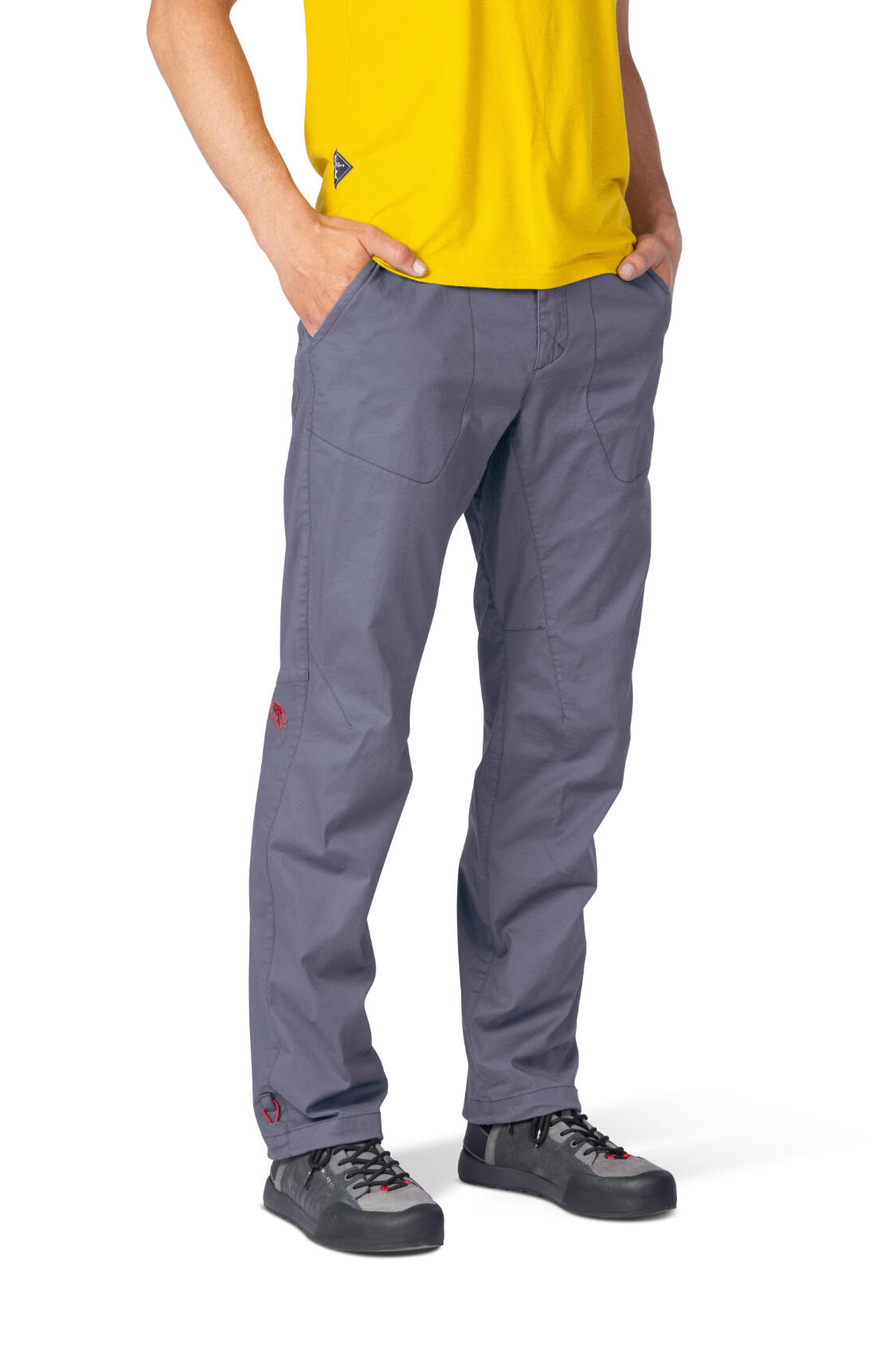 Herren-Baumwoll-Kletterhose RAFIKI mit bewährtem Schnitt dunkelblau 3/7