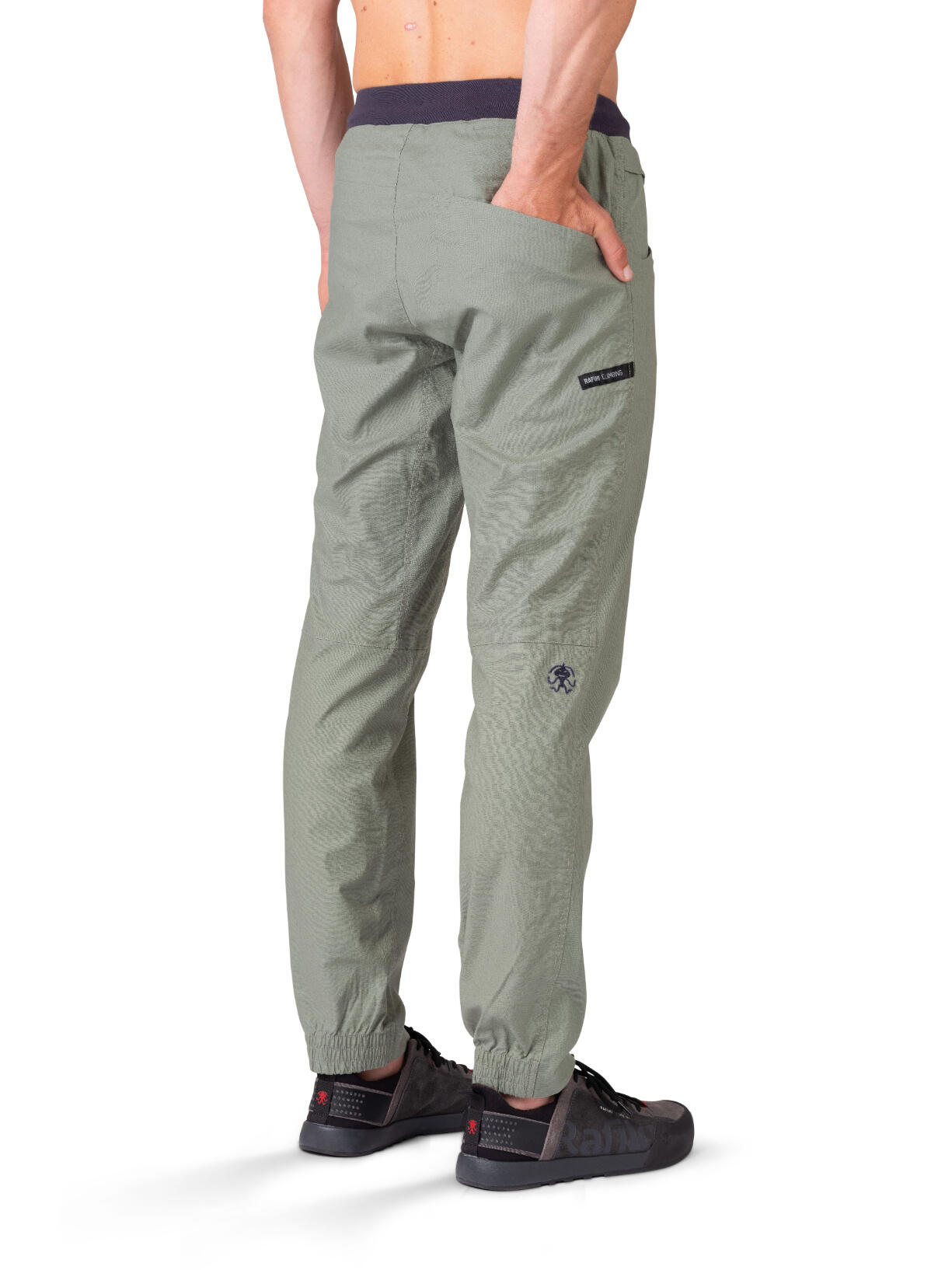 Pantalones de lino de hombre para escalada en verano y uso diario RAFIKI verde 4/7