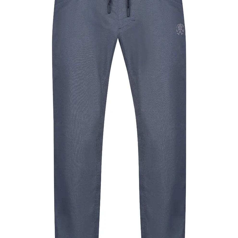 Men's linen pants for summer climbing and everyday wear RAFIKI blue