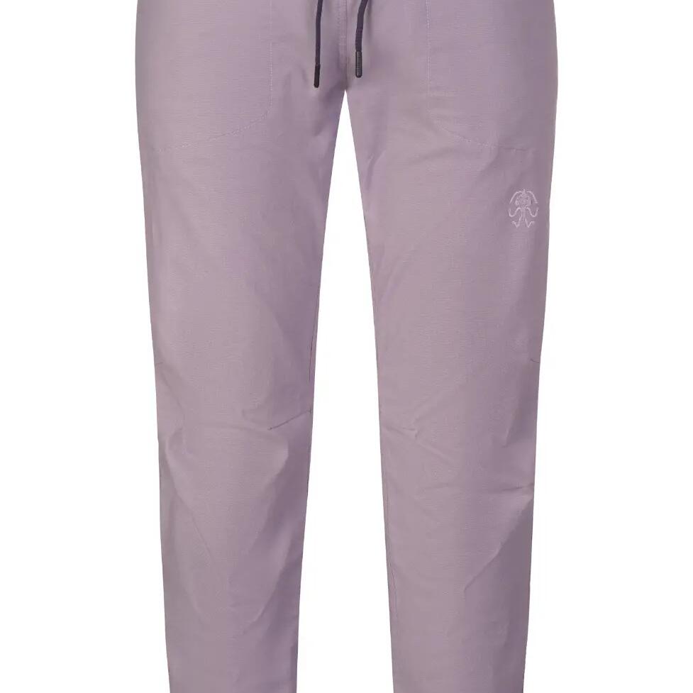 Women's linen trousers ideal for climbing and everyday wear RAFIKI pink