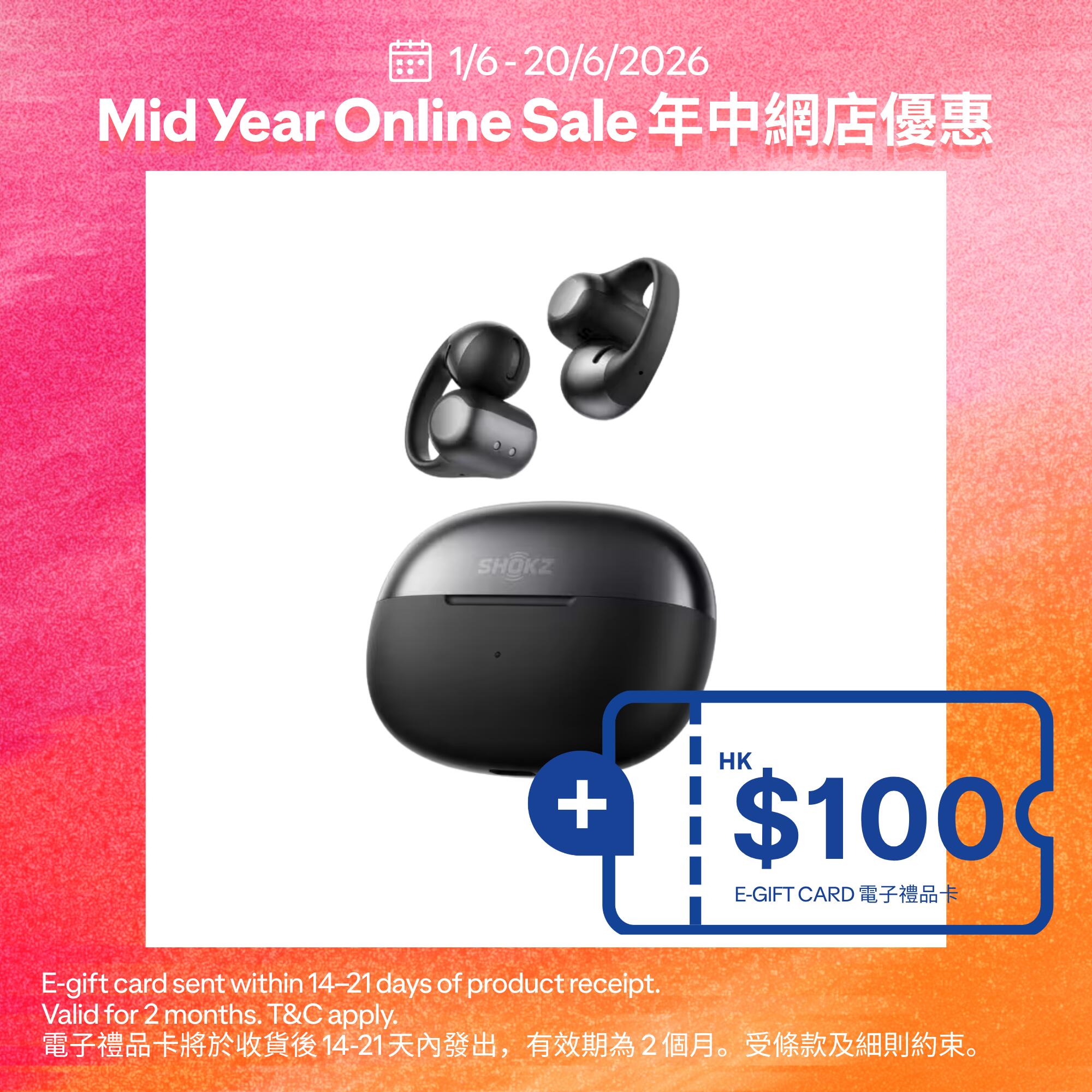 Shokz OpenDots ONE 【Dolby Audio】Open-Ear True Wireless Earbuds