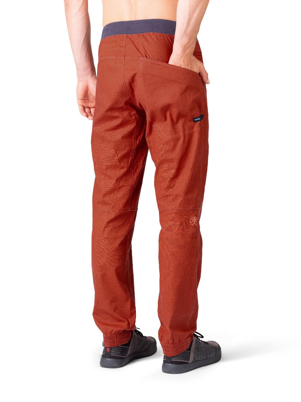 Herren-Leinenhose für den Sommer zum Klettern und für den Alltag RAFIKI orange 4/7