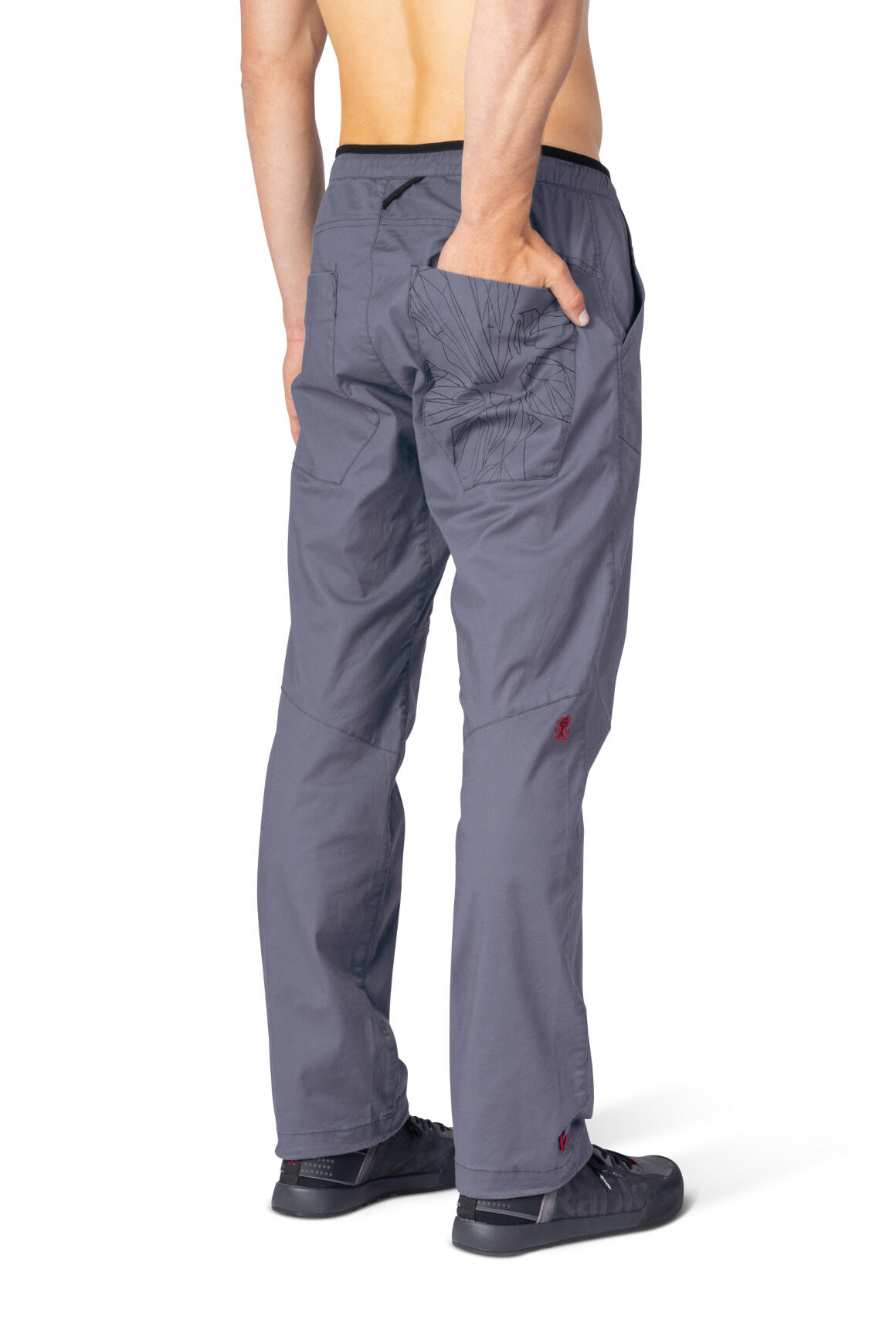 Herren-Baumwoll-Kletterhose RAFIKI mit bewährtem Schnitt dunkelblau 4/7