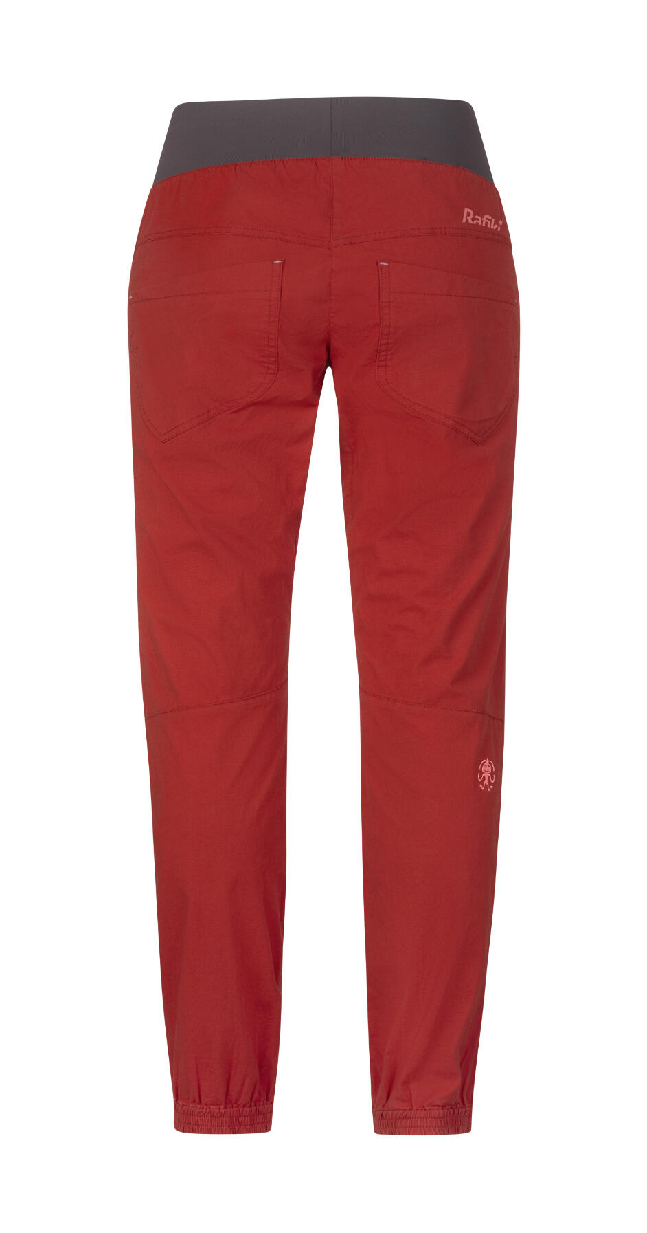 Pantalon d'escalade en coton léger pour femmes RAFIKI rouge 2/7
