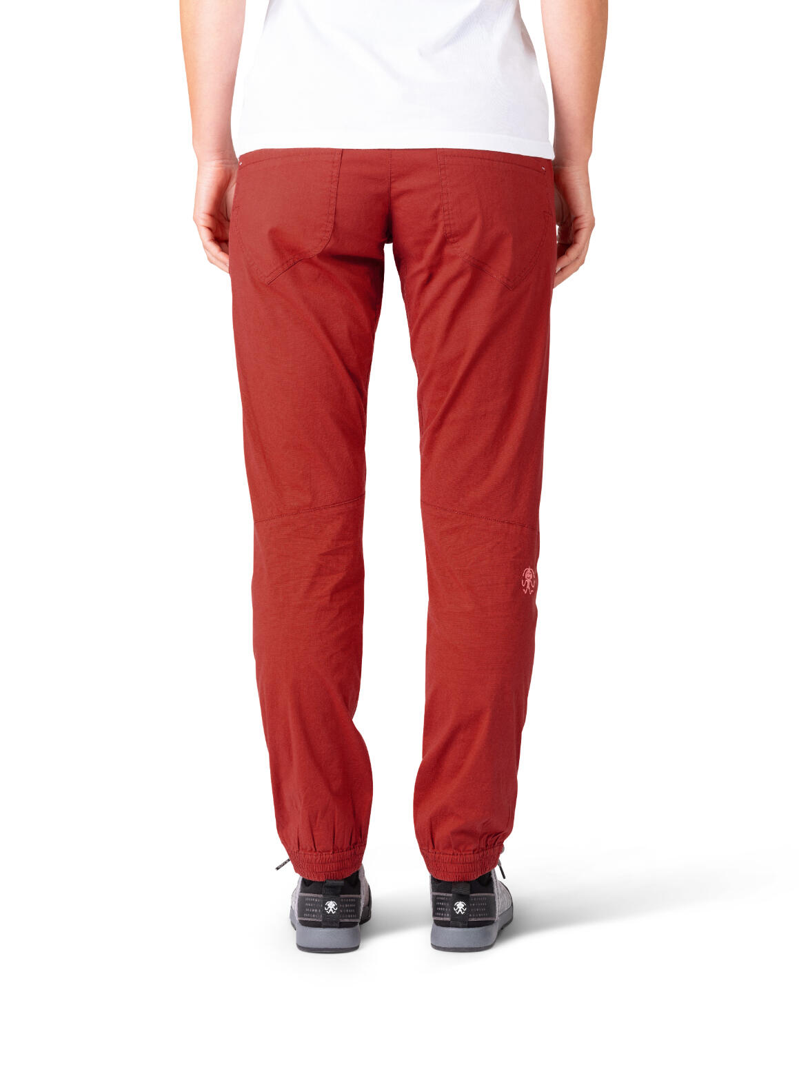 Pantalones de escalada ligeros de algodón para mujer RAFIKI rojo 7/7
