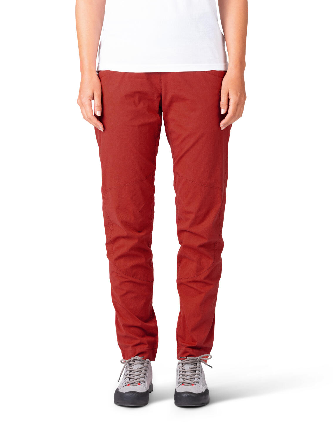 Pantalon d'escalade en coton léger pour femmes RAFIKI rouge 5/7