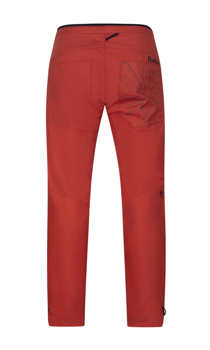 Herren-Baumwoll-Kletterhose RAFIKI mit bewährtem Schnitt rot 2/7