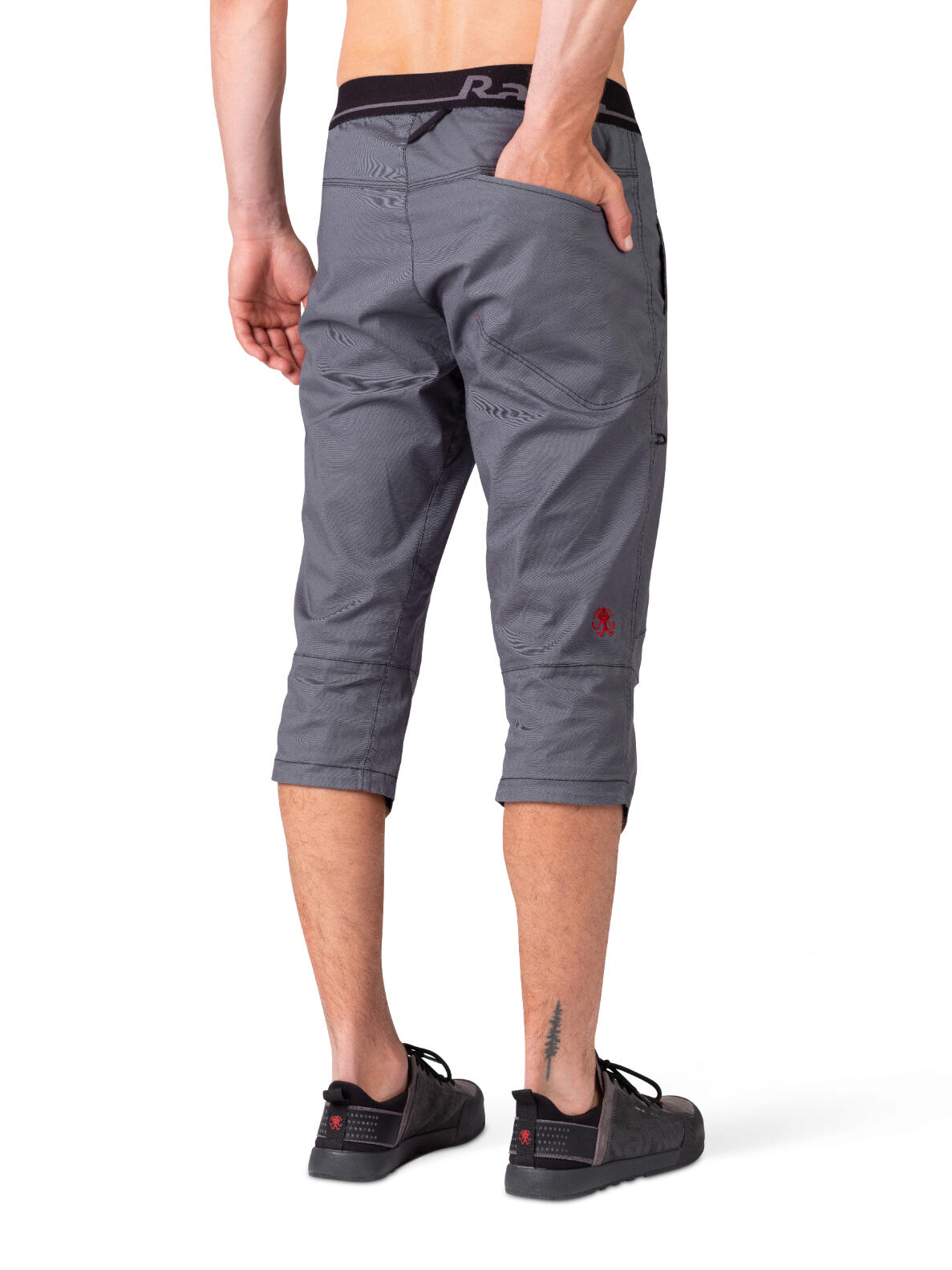 Pantalon d'escalade 3/4 pour homme avec fermeture velcro RAFIKI bleu foncé 4/7