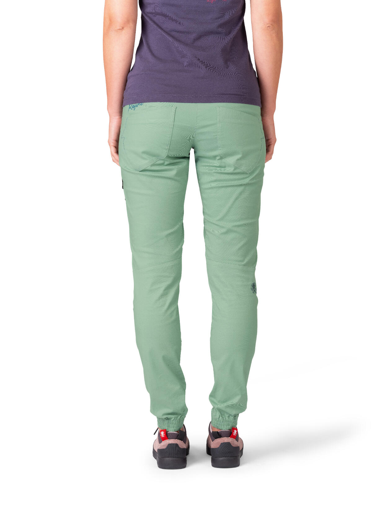 Atmungsaktive Damen-Kletterhose mit verstellbarem Bund RAFIKI grün 7/7