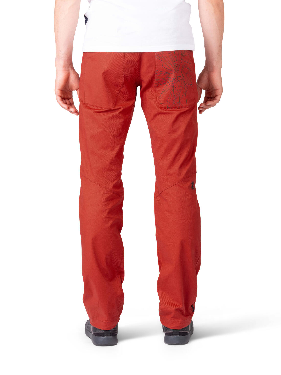 Herren-Baumwoll-Kletterhose RAFIKI mit bewährtem Schnitt rot 7/7
