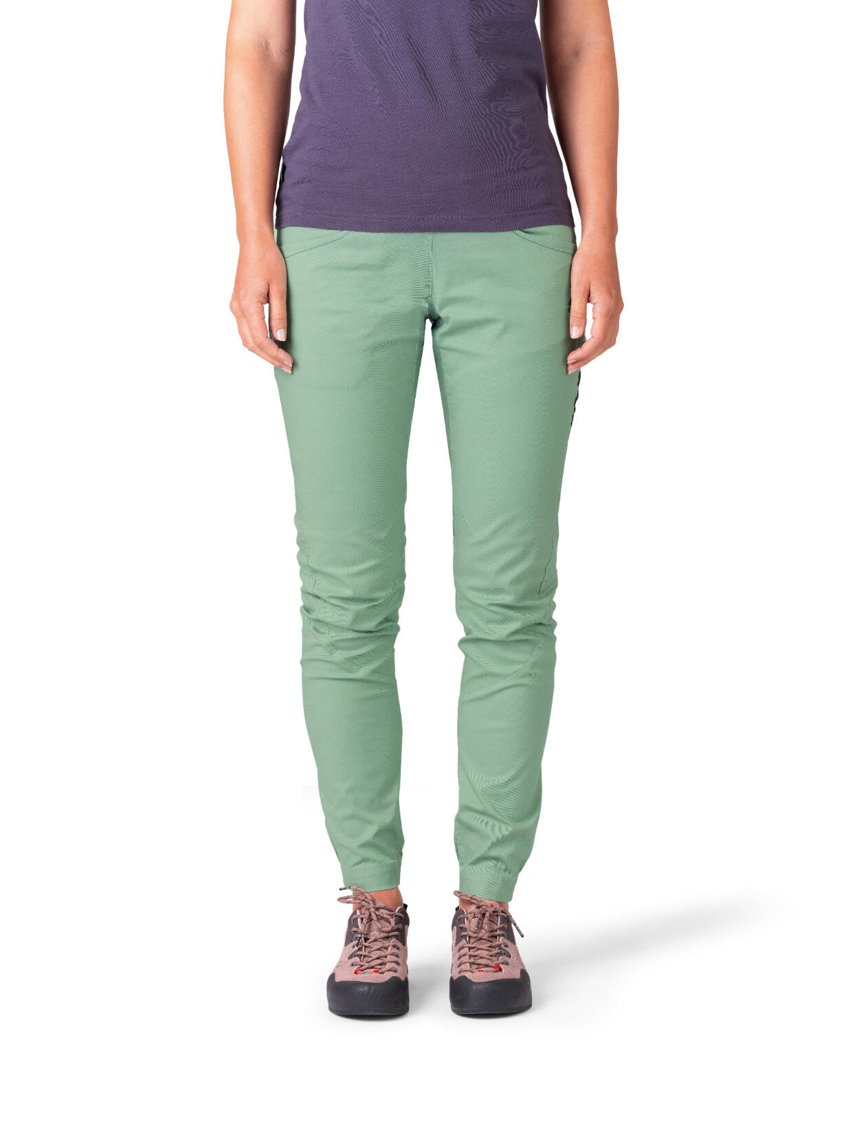 Atmungsaktive Damen-Kletterhose mit verstellbarem Bund RAFIKI grün 5/7