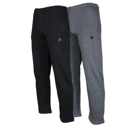 Lot de 2 pantalons de jogging Wess, coupe droite et taille élastique