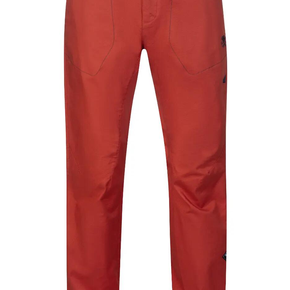 Men's cotton climbing pants RAFIKI with time-tested cut red