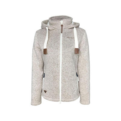 Poel gebreide fleecejas dames