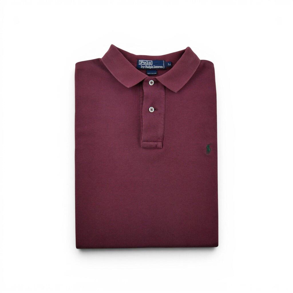 Second life - Polo Ralph Lauren Men Short Sleeve Shirt Burgundy - Good