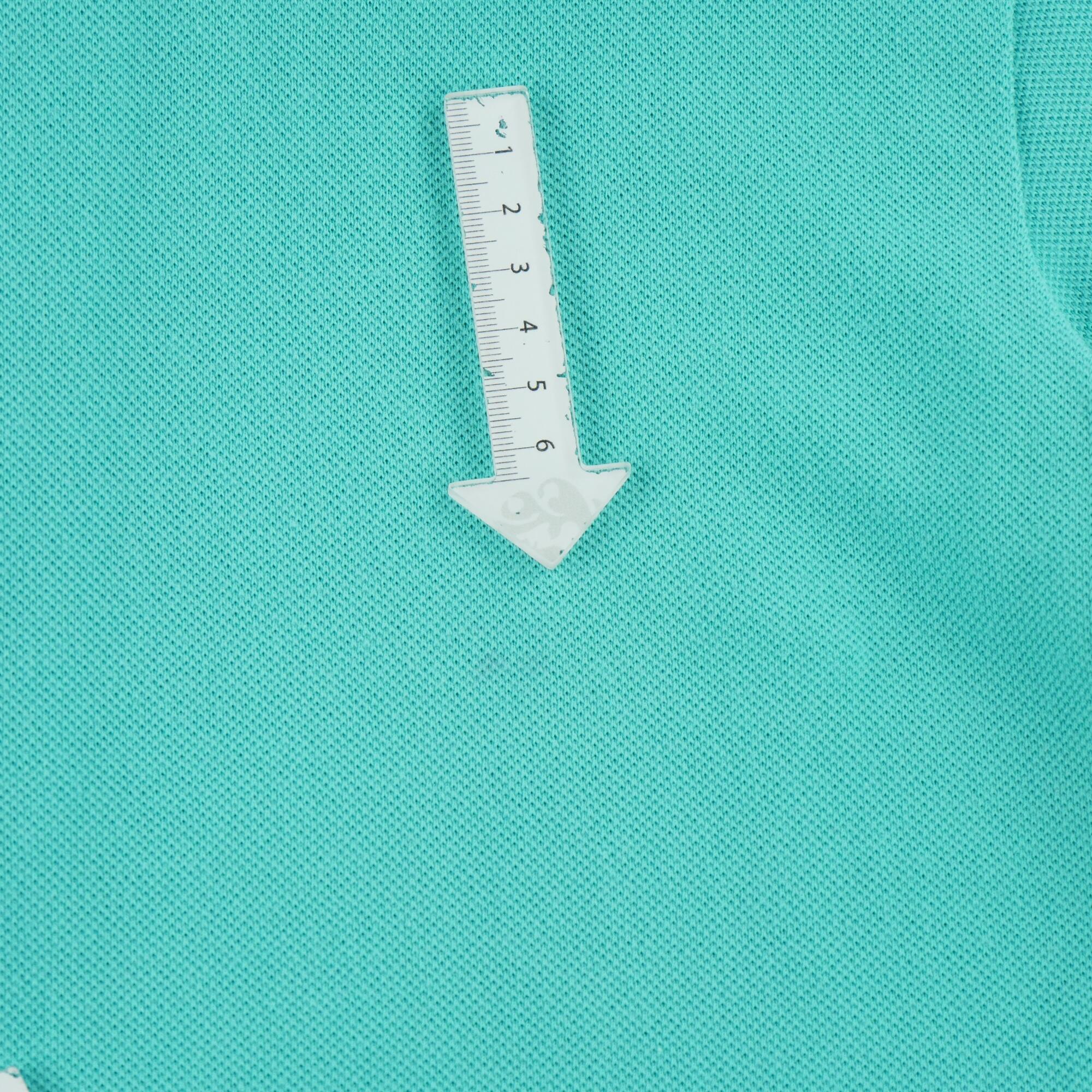 Refurbished - Lacoste Damen Kurzarm Poloshirt Türkis - In gutem Zustand 7/7