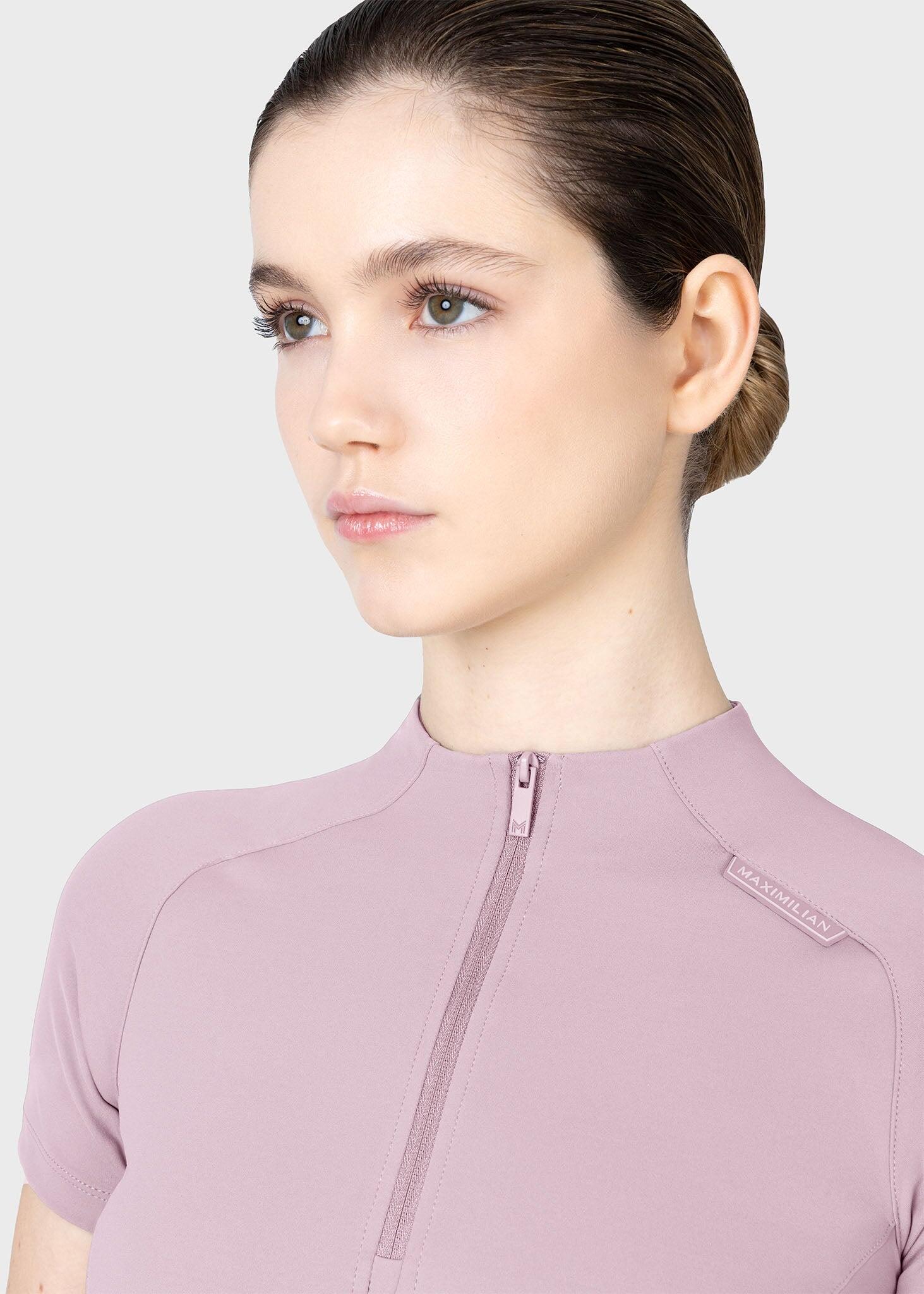 Camiseta Base Manga Corta Mujer Equitación Maximilian Origin Malva 4/7