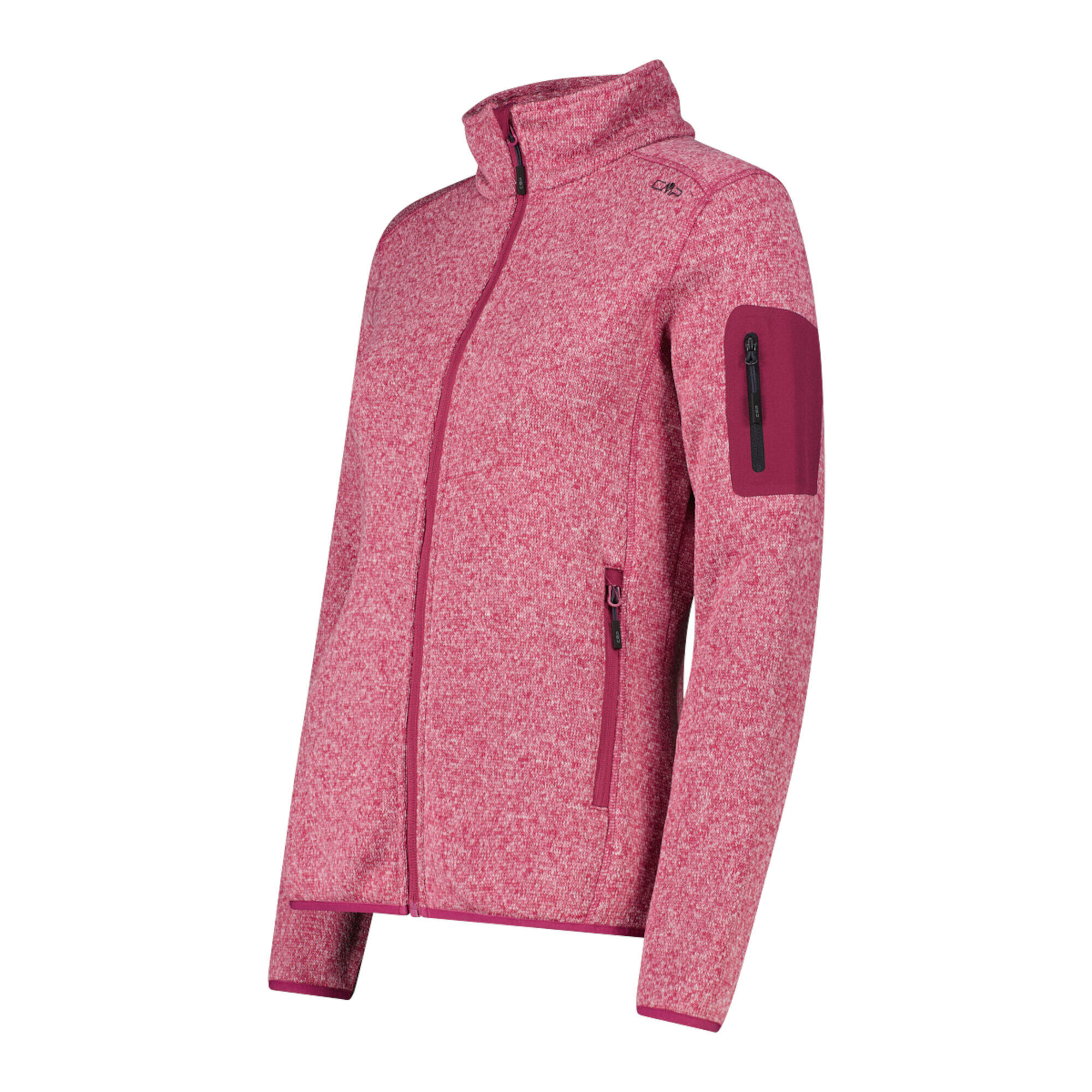 CMP Damen Jacke Knitted Melange Fleece Jacket 3H14746 3/3