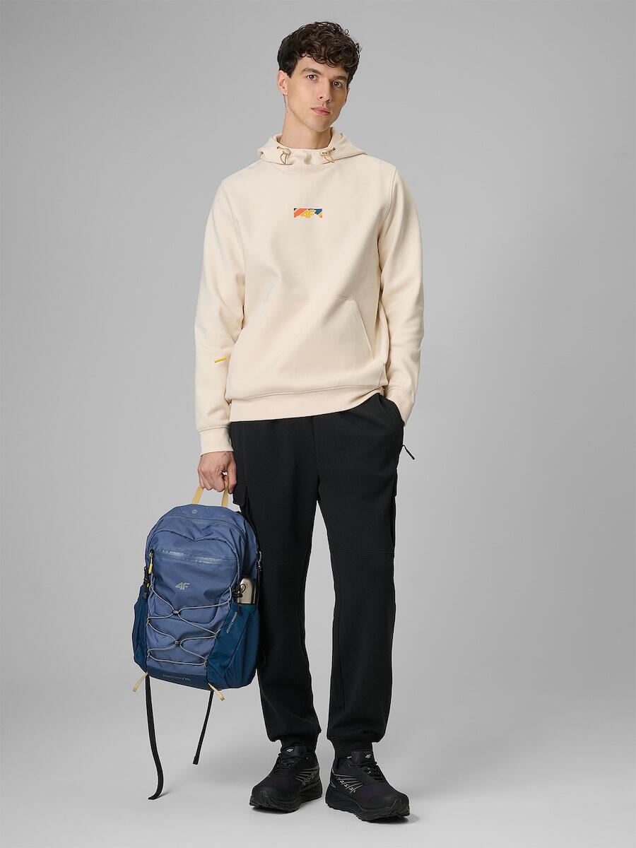 Bluza dresowa regular z kapturem męska 4F 4FRSS26TSWSM2894 3/7