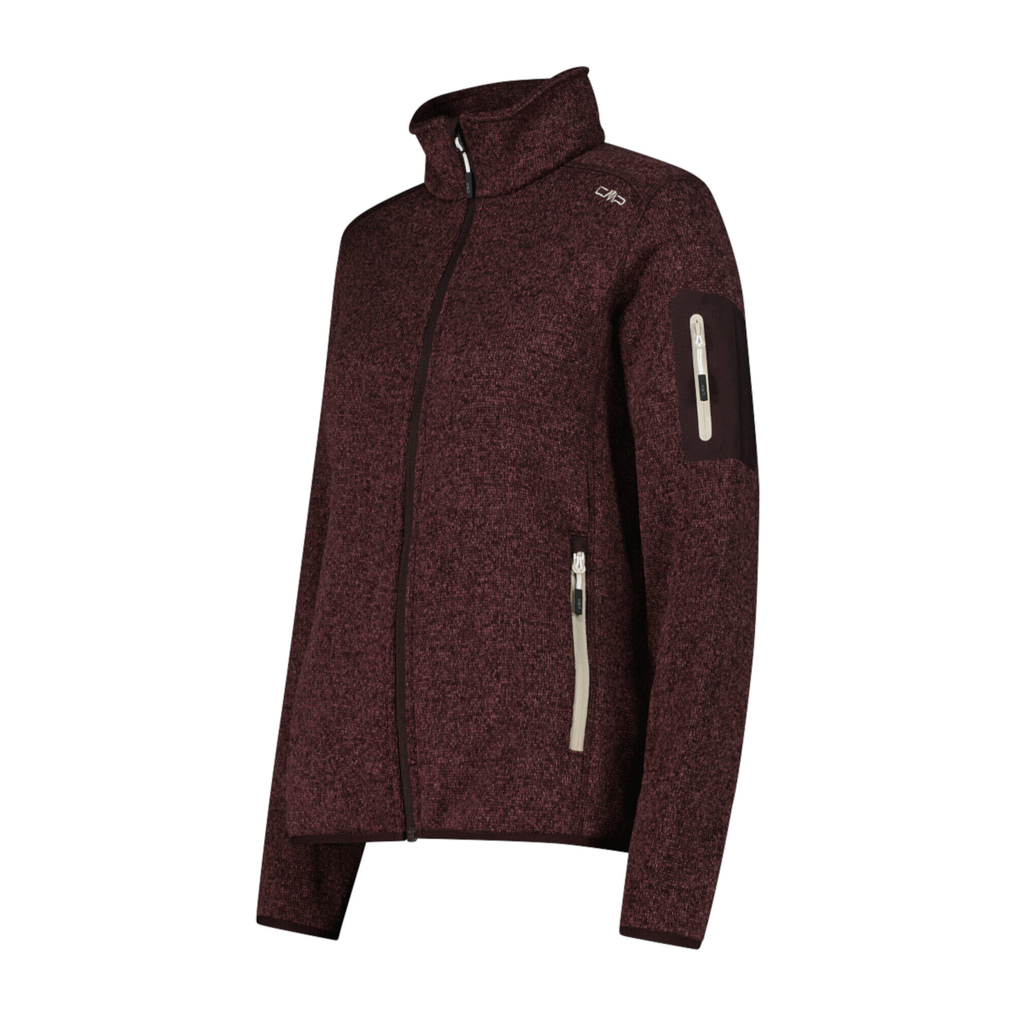 CMP Damen Jacke Knitted Melange Fleece Jacket 3H14746 2/5