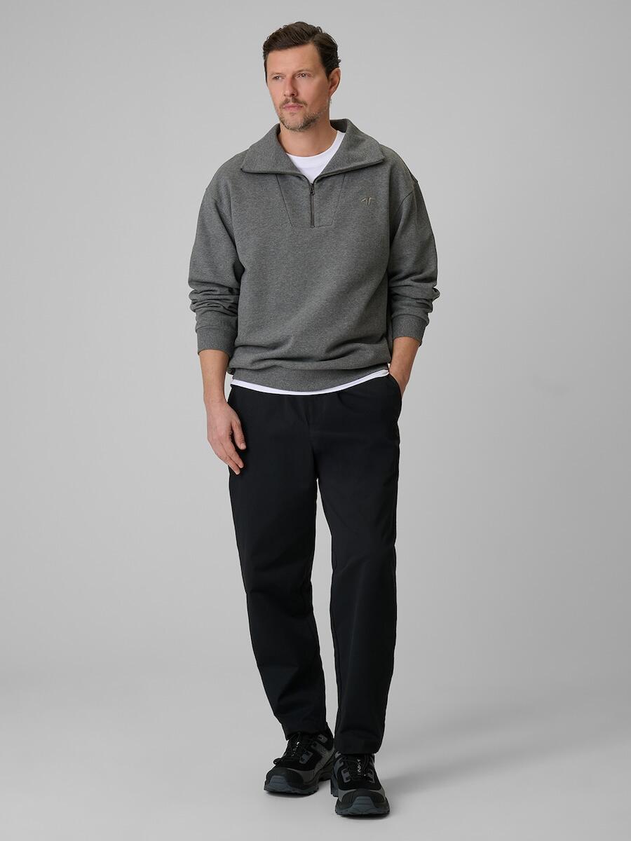 Bluza dresowa regular bez kaptura męska 4F 4FRSS26TSWSM2794 3/6