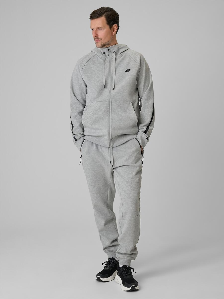 Bluza dresowa regular z kapturem męska 4F 4FRSS26TSWSM2974 4/7