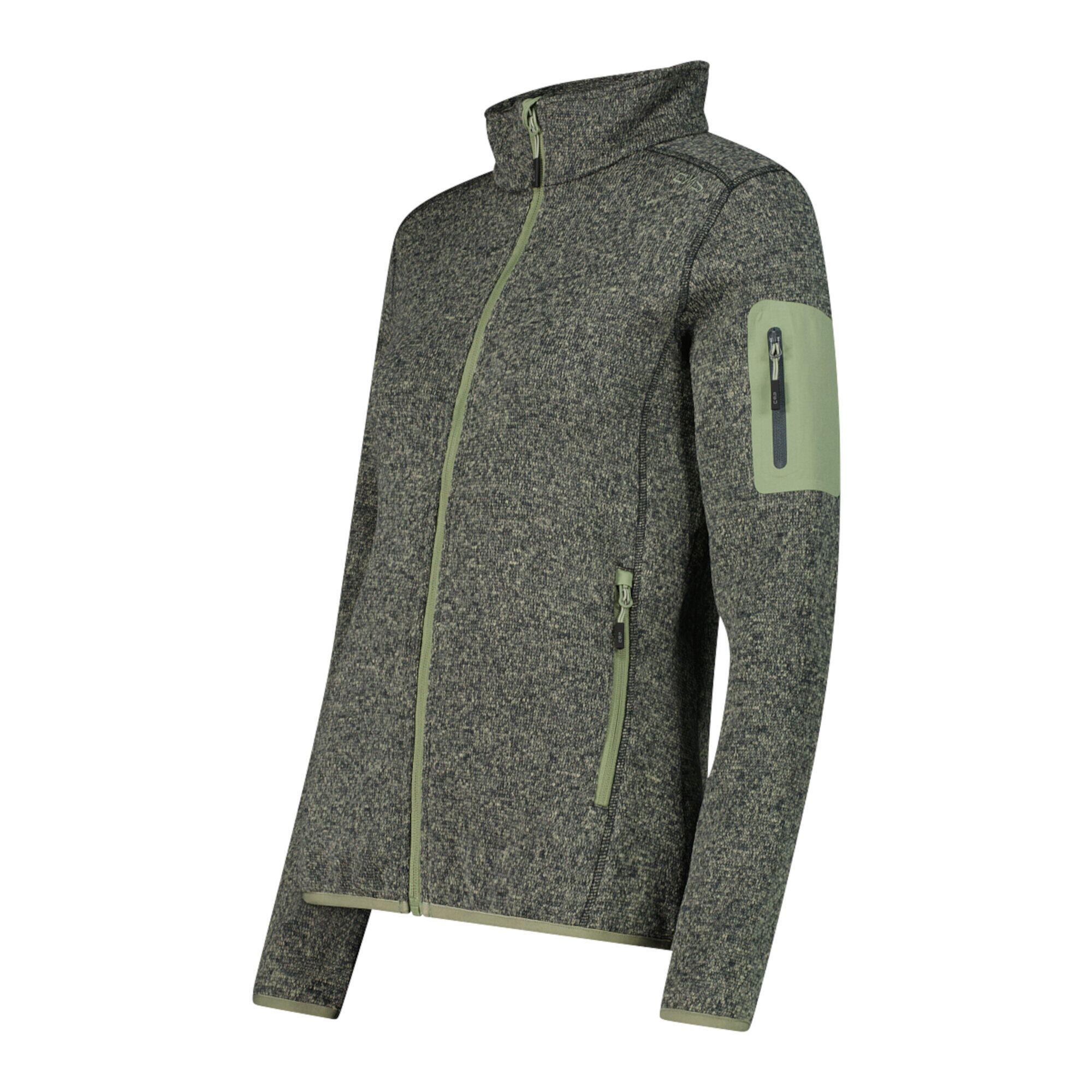 CMP Damen Jacke Knitted Melange Fleece Jacket 3H14746 3/3