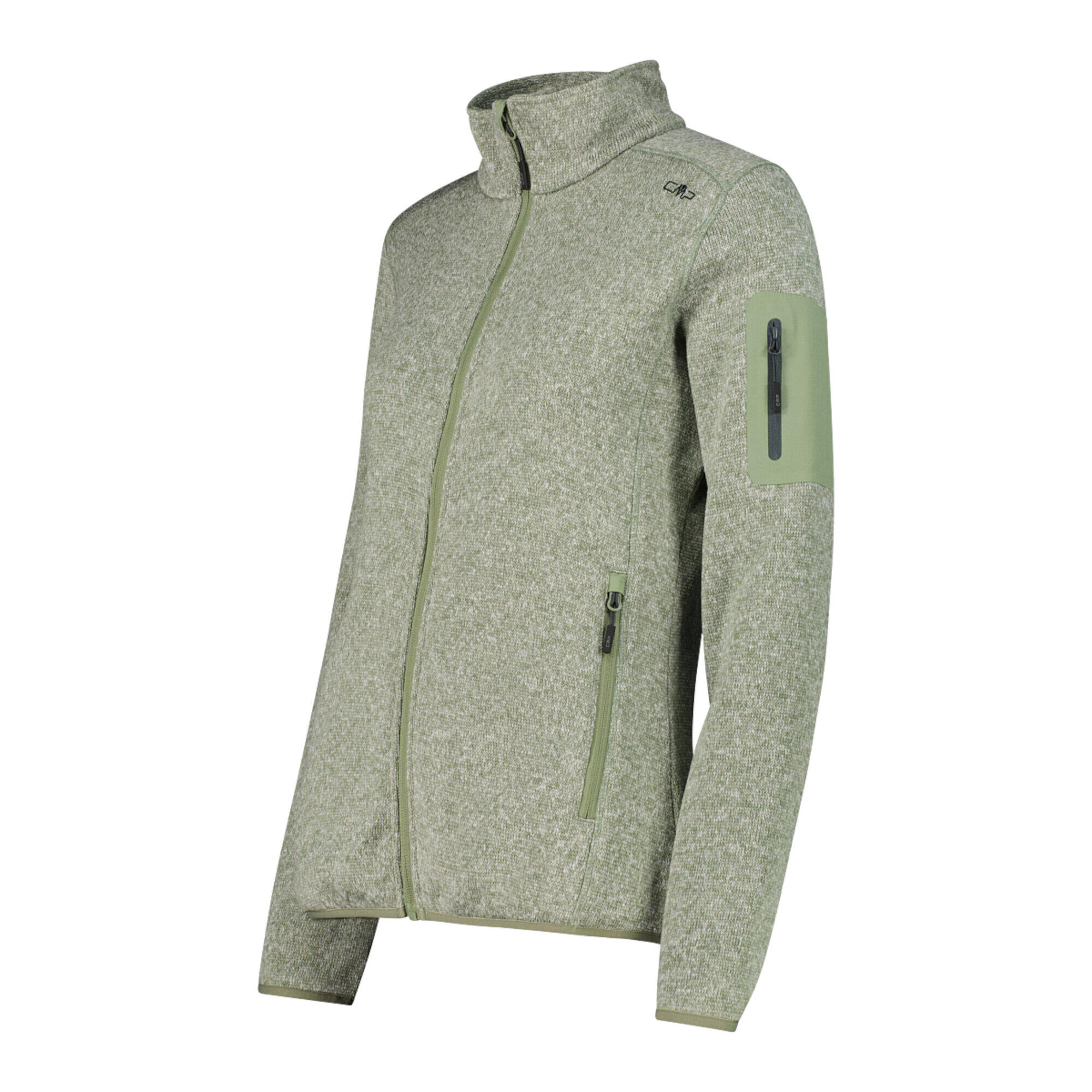 CMP Damen Jacke Knitted Melange Fleece Jacket 3H14746 2/5